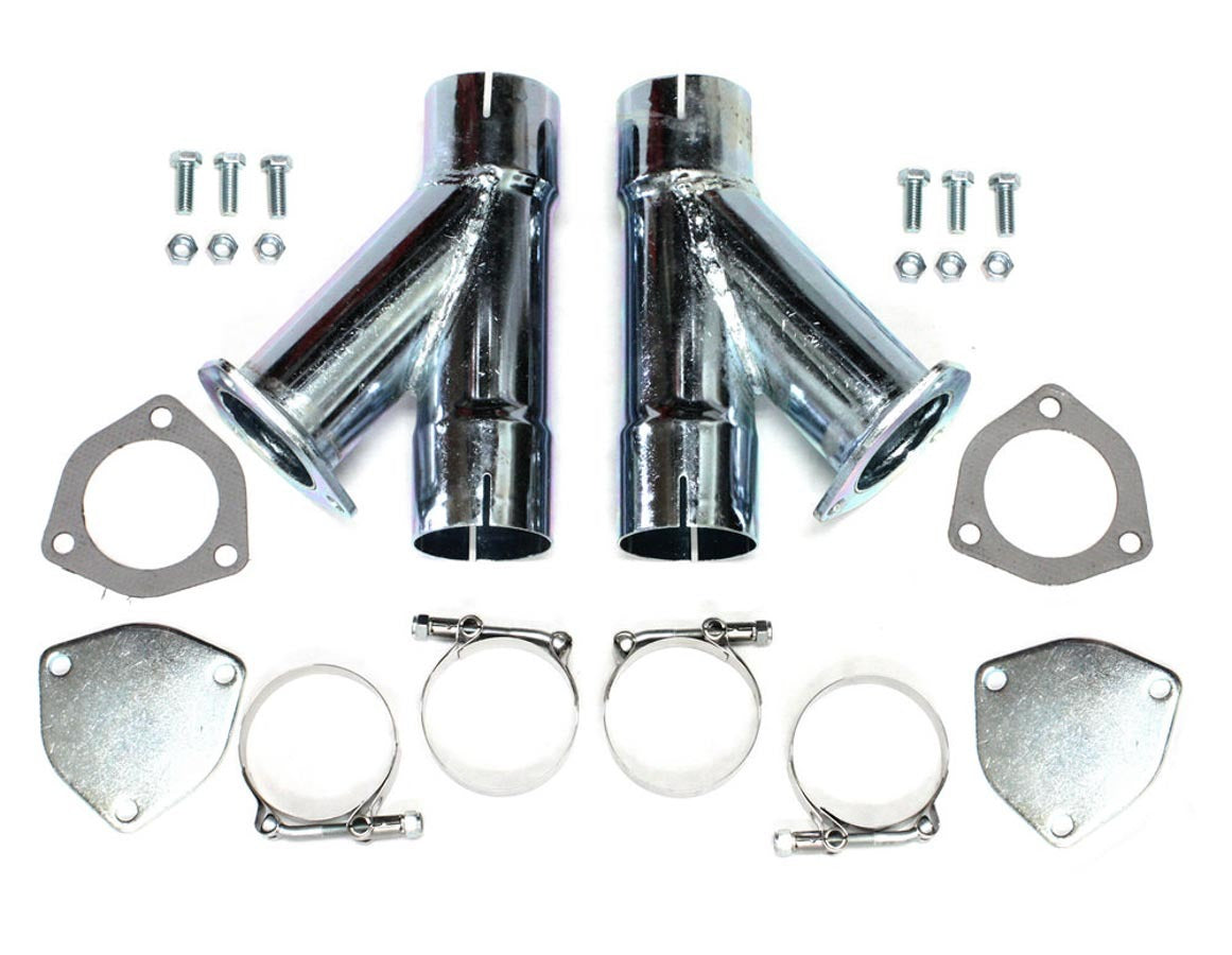 Patriot Exhaust H1130 Manual Clamp-On Dual Exhaust Cut-Out Kit for 2.5-Inch Pipes