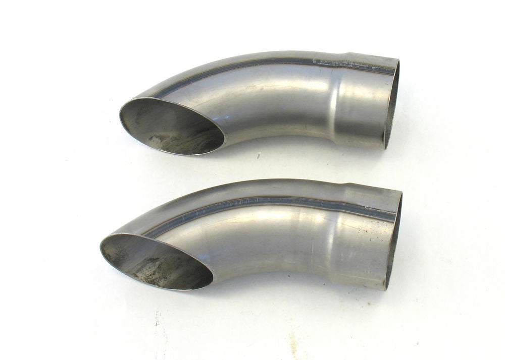 Patriot Exhaust H3815 3.5-Inch Exhaust Turn Down Tips, 9-Inch Long, Steel, Pair