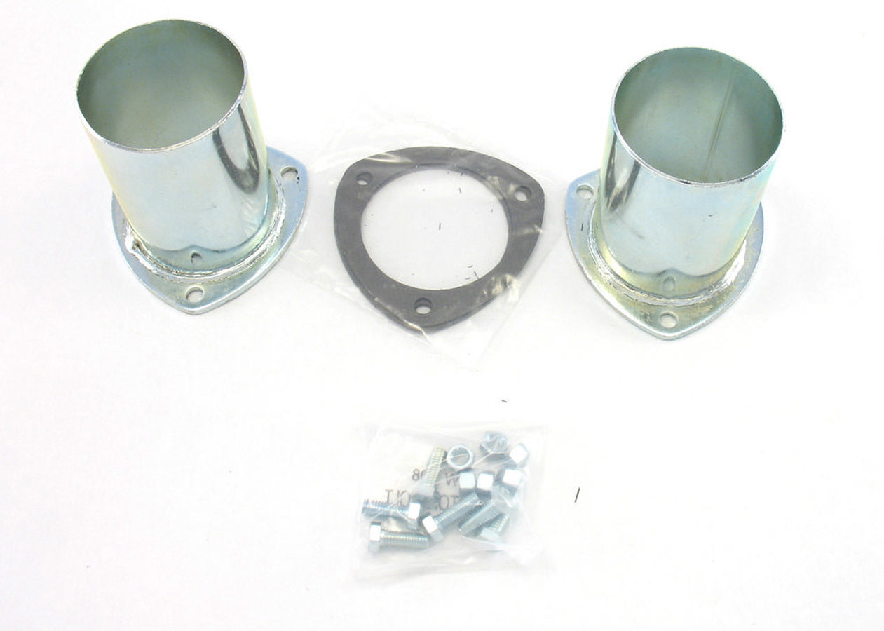 Patriot Exhaust H7246 Collector Reducers, 3.5-Inch Inlet to 3.5-Inch Outlet, 3-Bolt Flange, Pair