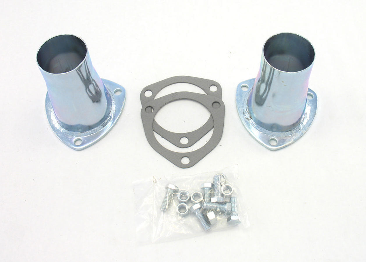 Patriot Exhaust H7251 Collector Reducers, 3-Inch Inlet to 2.25-Inch Outlet, 3-Bolt Flange, Pair