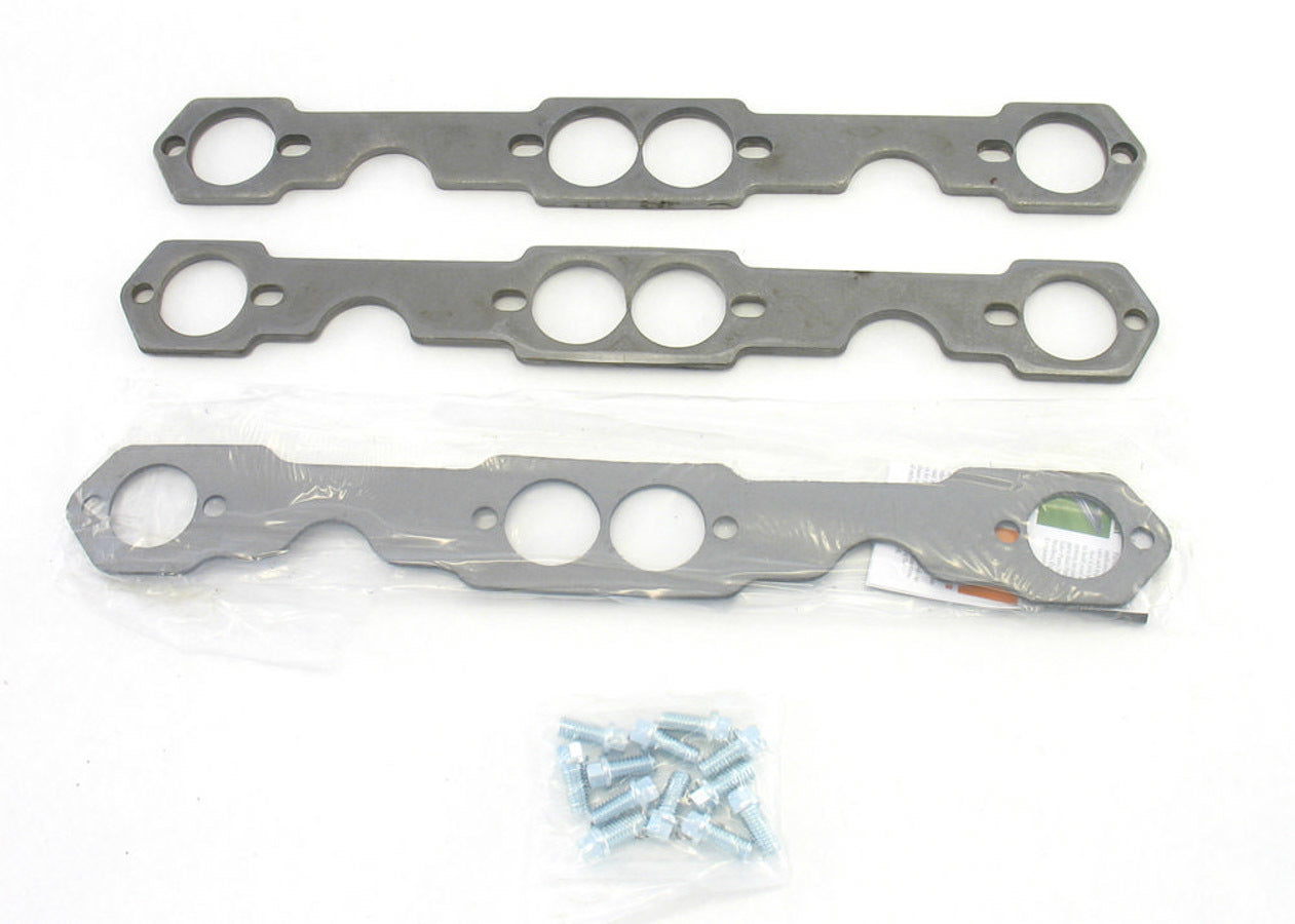 Patriot Exhaust H7864 Header Flange Kit for Small Block Chevy, 1.625-Inch Round Ports, Pair