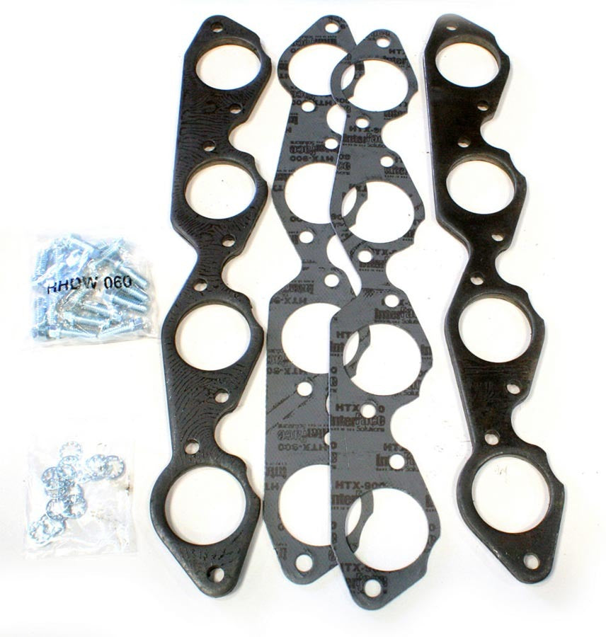 Patriot Exhaust Header Flange - 0.375 in Thick - 2.125 in Round Port - Steel - Natural - Big Block Chevy - Pair H7886 product image
