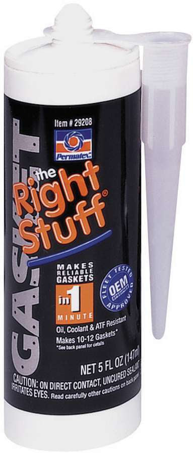 Permatex The Right Stuff Silicone Gasket Maker 5 oz Cartridge, Part Number 29208
