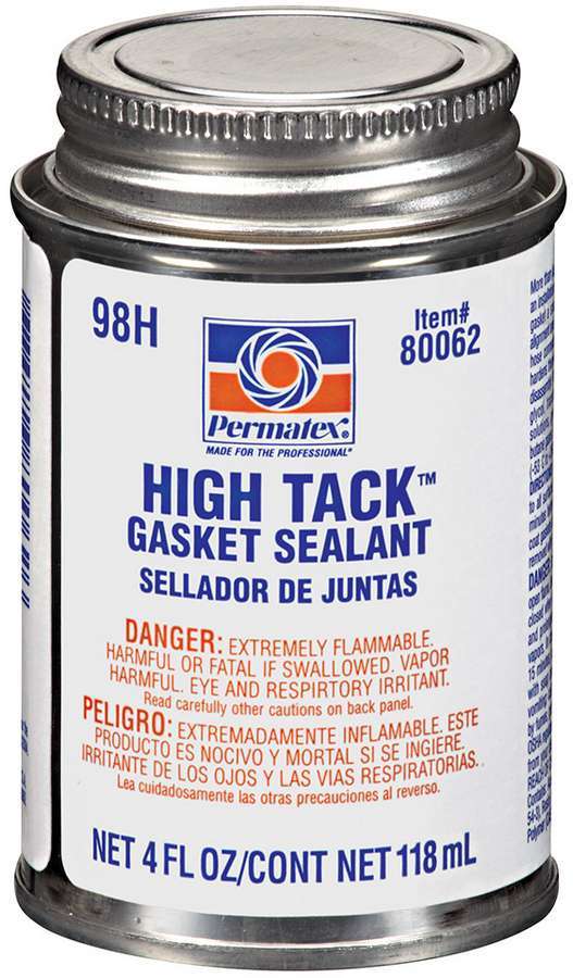 Permatex 80062 High Tack Gasket Sealant Adhesive, 4 oz Brush-Top Can