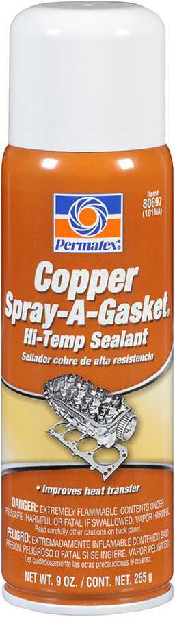 Permatex 80697 Copper Spray-A-Gasket Sealer, 9 oz Aerosol