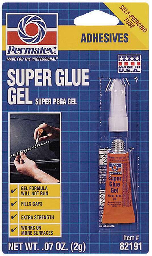 Permatex Super Glue Gel, 2 Grams, Part Number 82191