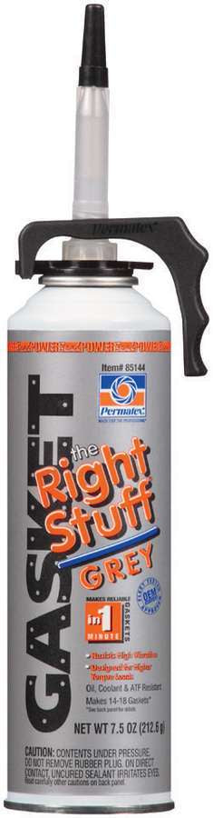 Permatex The Right Stuff Grey Silicone Gasket Maker, 7.5 oz Aerosol, Part Number 85144