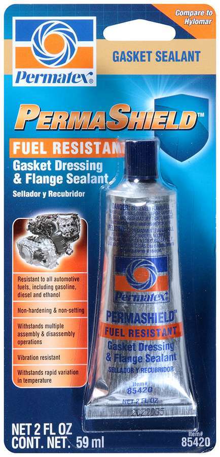 Permatex PermaShield Fuel-Resistant Gasket Sealer, 2 oz Tube, Part Number 85420