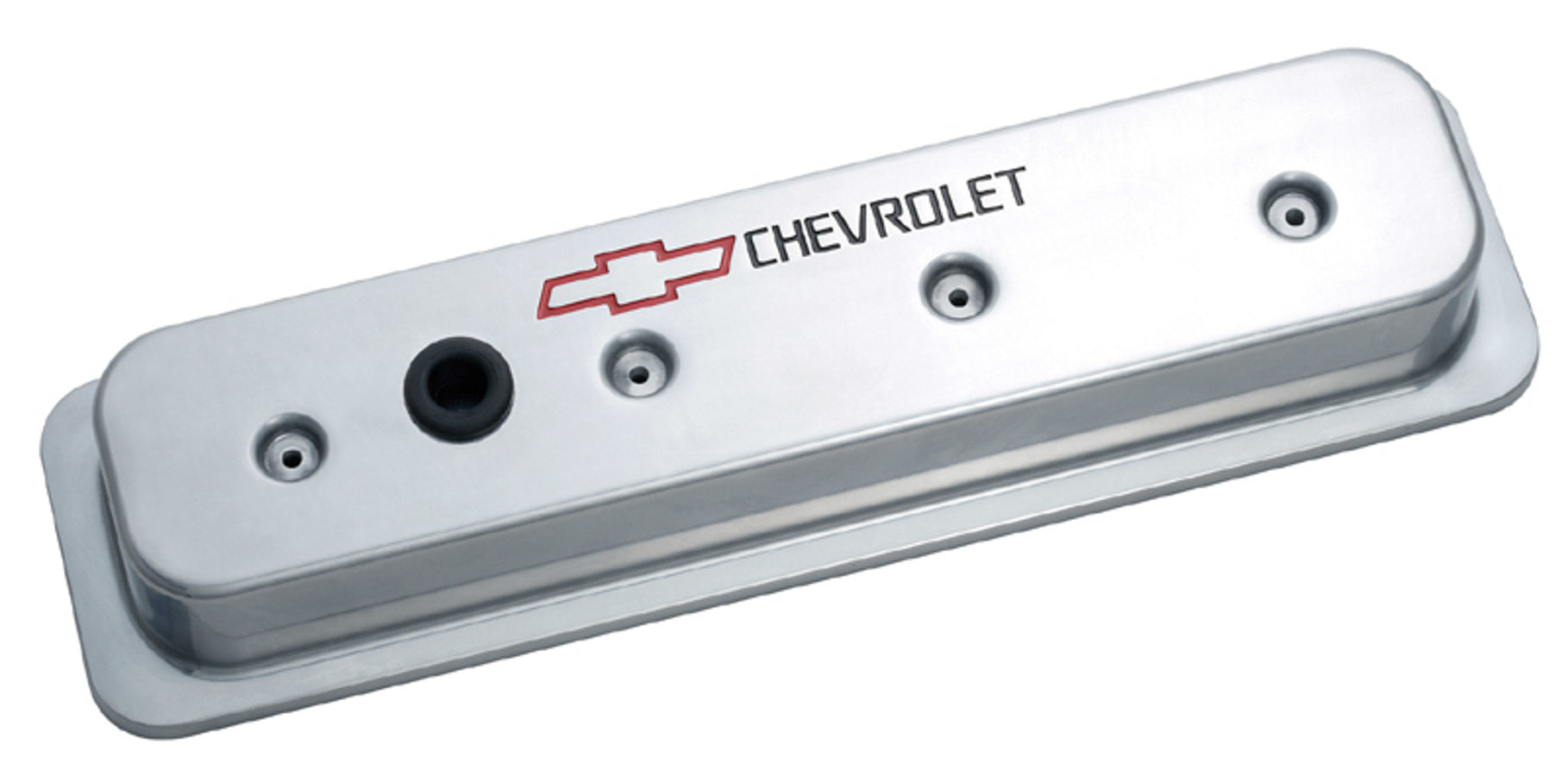 PROFORM 141-130 Polished Die-Cast Valve Covers for Small Block Chevy, Tall Baffled Center Bolt