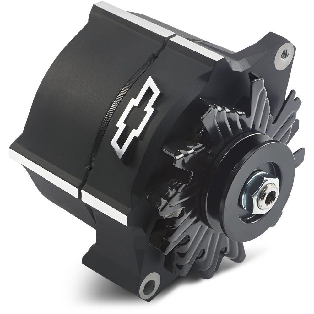 PROFORM 141-146 Slant-Edge Alternator with Raised Bowtie Emblem, 100 Amp, 12V