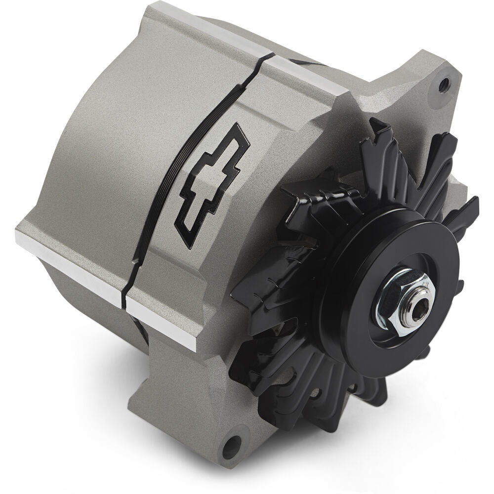 PROFORM 141-153 Slant-Edge Alternator, 100 Amp, 12V, 1-Wire, Chevy Bowtie Logo