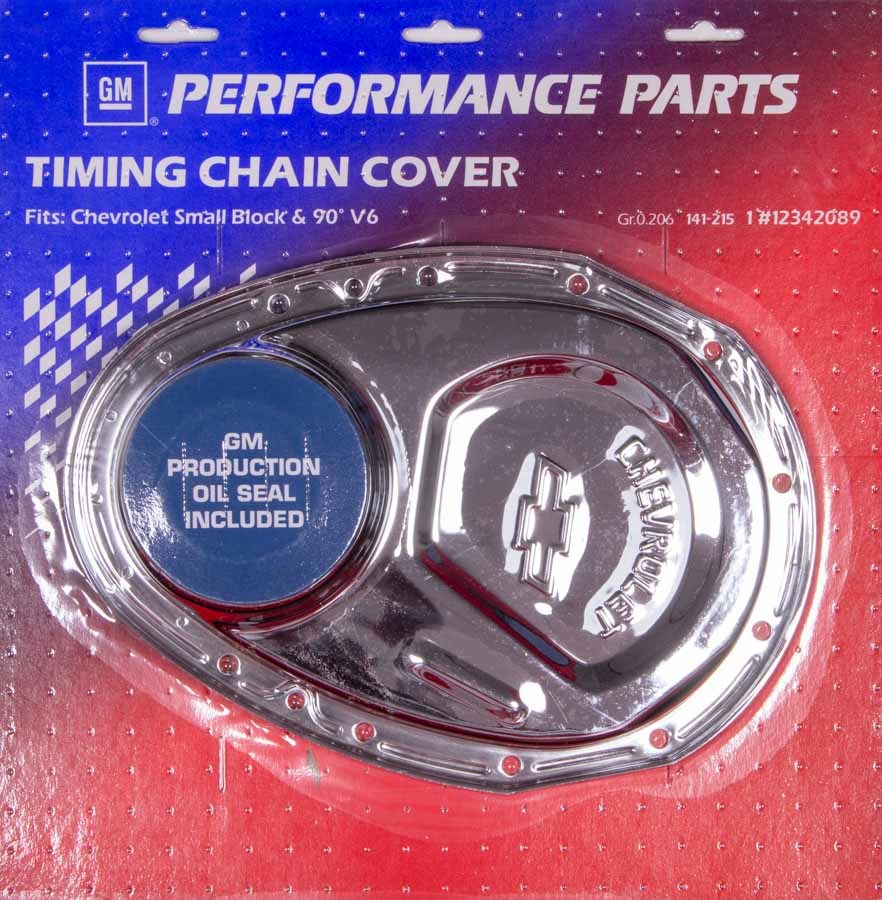 PROFORM 141-215 Chrome 1-Piece Timing Cover for 1969-1991 Small Block Chevy