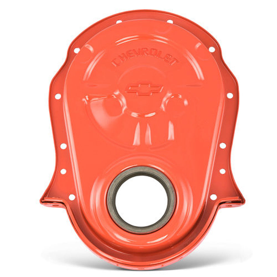 PROFORM 141-220 BBC Timing Chain Cover with Chevrolet Bowtie Logo