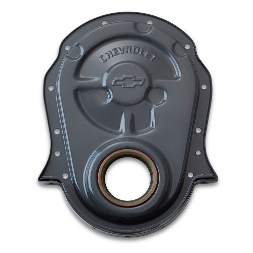 PROFORM 141-221 BBC Timing Chain Cover with Seal, Chevrolet Bowtie Logo