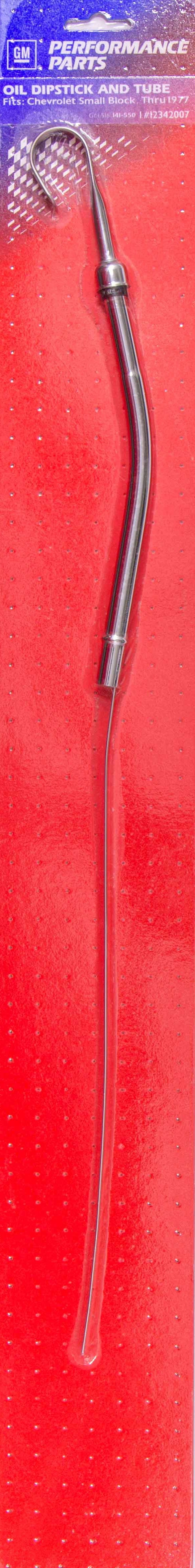 PROFORM 141-550 Chrome Bowtie Oil Dipstick for 1958-1977 Small Block Chevy