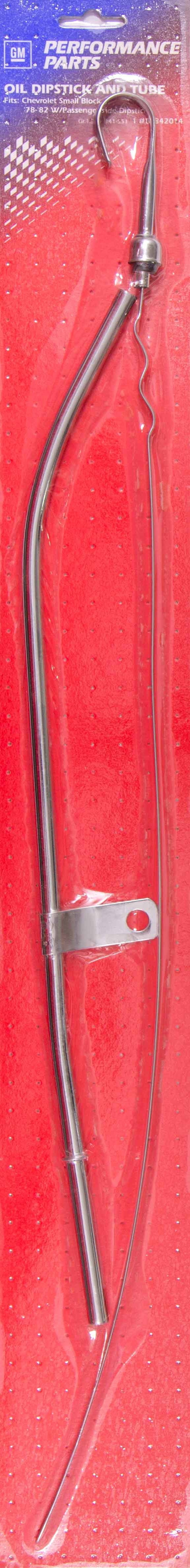 PROFORM 141-551 Chrome Bowtie Engine Oil Dipstick for 1978–1981 Small Block Chevy