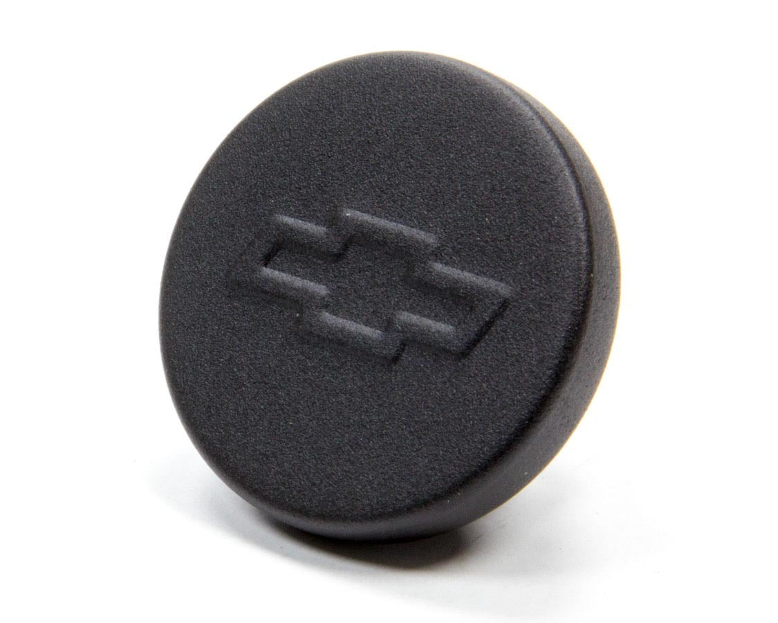 PROFORM 141-629 Push-In Oil Fill Cap with Chevy Bowtie Logo, Black Crinkle Steel