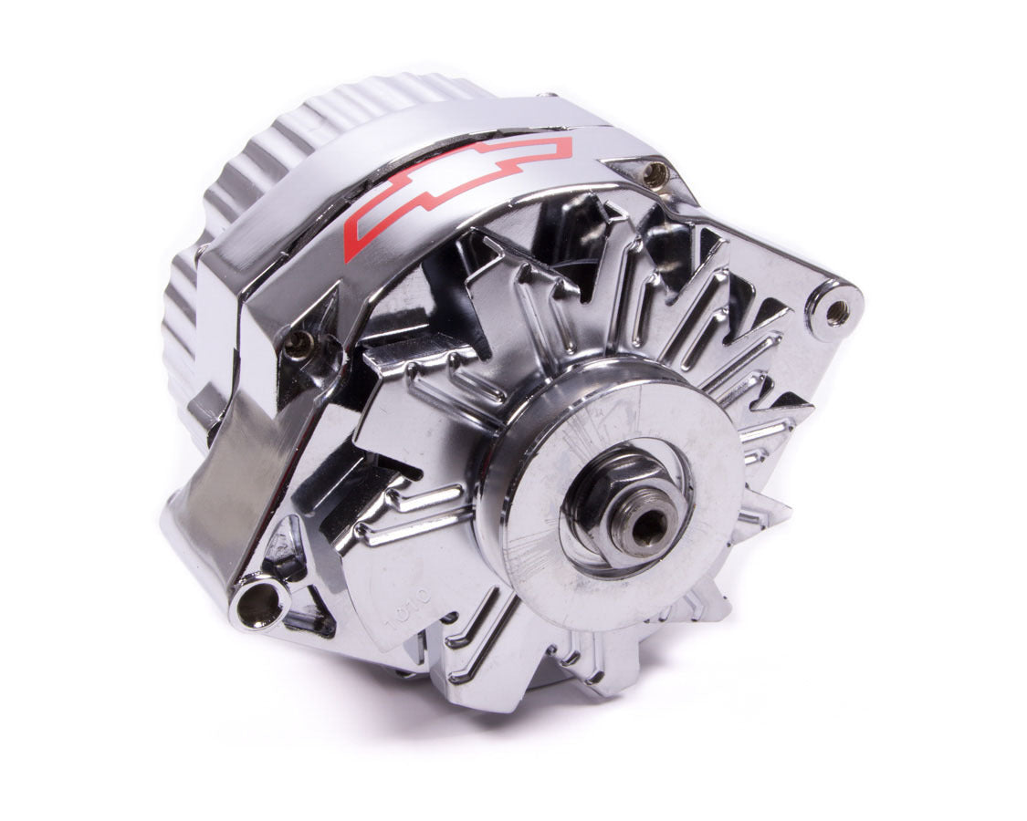PROFORM 141-657 Chrome GM 10SI 100 Amp 1-Wire Alternator with Bowtie Logo
