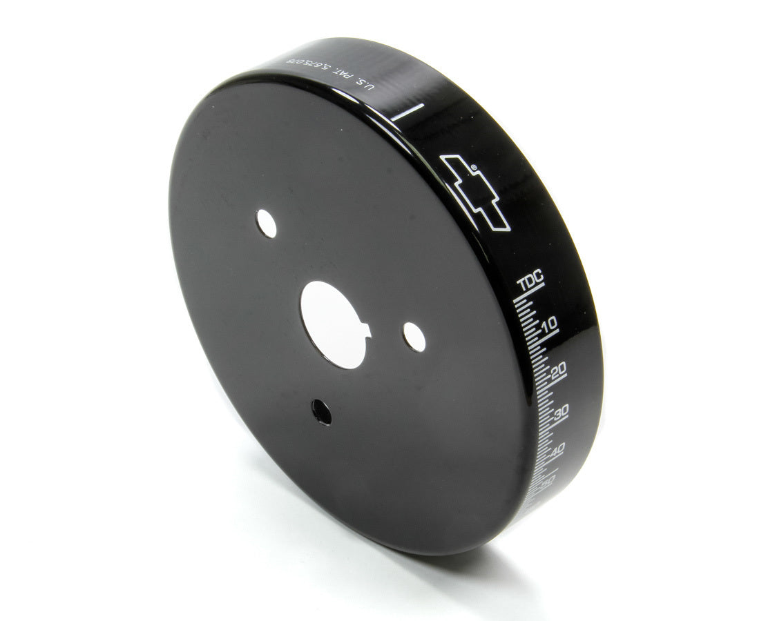 PROFORM 141-727 Harmonic Balancer Cover for Small Block Chevy, Black Anodized Aluminum