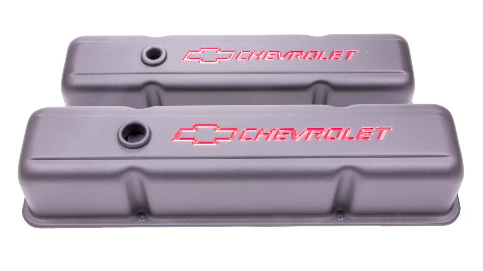 PROFORM 141-751 Tall Baffled Valve Covers for Small Block Chevy, Black Crinkle Steel, Pair