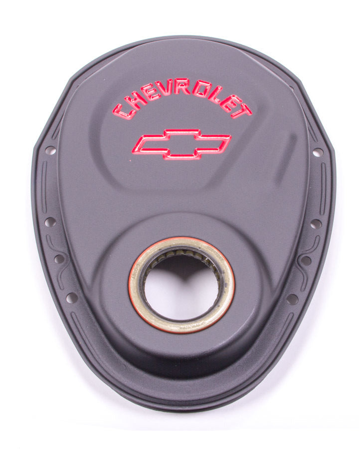 PROFORM 141-753 Small Block Chevy Timing Cover with Chevrolet Bowtie Logo