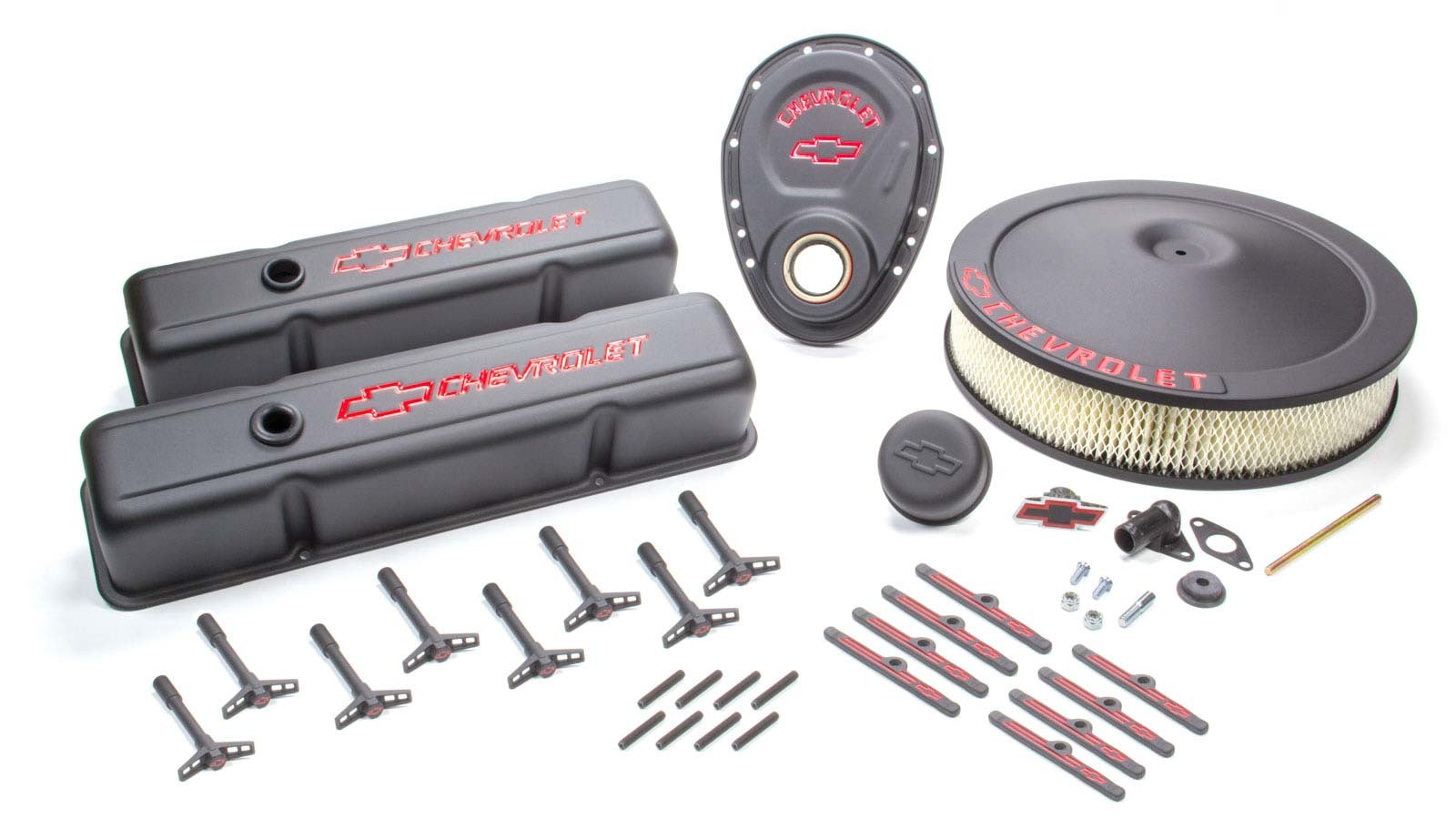 PROFORM 141-758 Small Block Chevy Black Crinkle Engine Dress-Up Kit