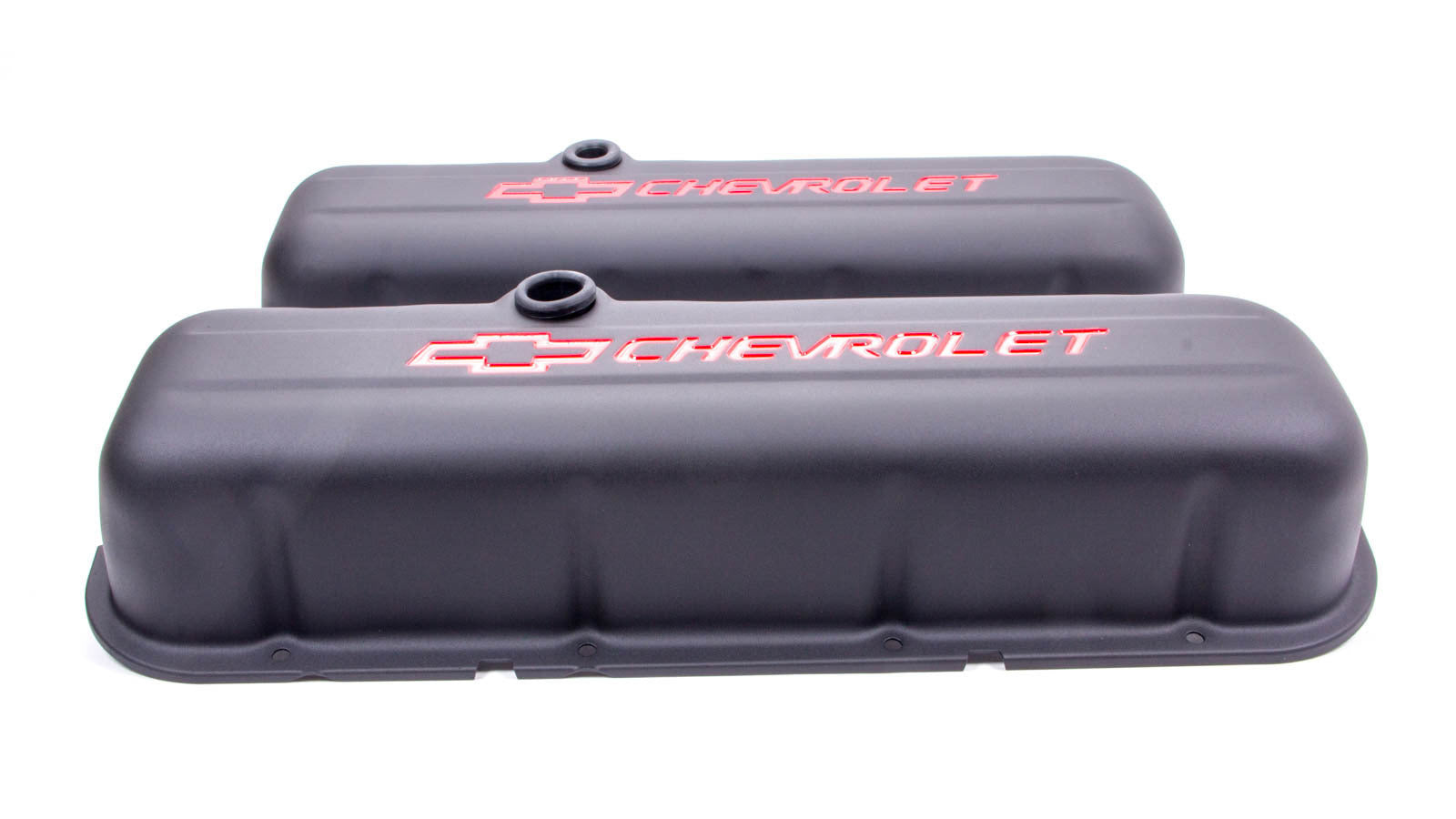 PROFORM 141-811 Tall Baffled Valve Covers with Breather Holes for Big Block Chevy, Black Crinkle Steel, Pair