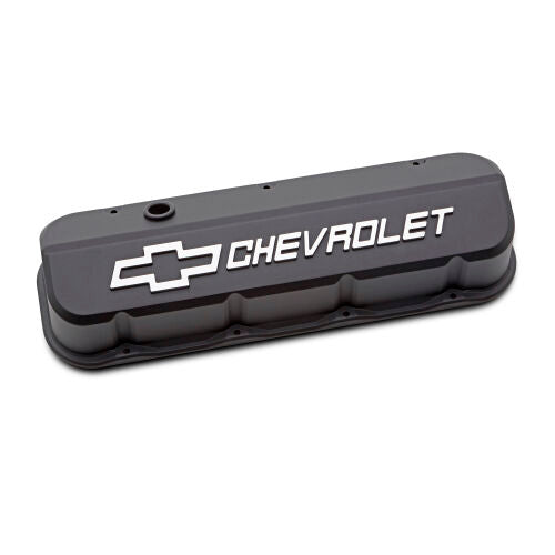 PROFORM 141-870 Slant-Edge Valve Covers for Big Block Chevy, Tall Baffled Aluminum, Black Crinkle, Pair