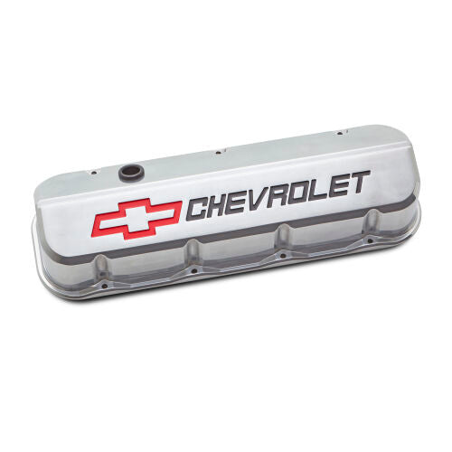 PROFORM 141-875 Slant-Edge Tall Baffled Valve Covers for Big Block Chevy, Polished Aluminum Pair