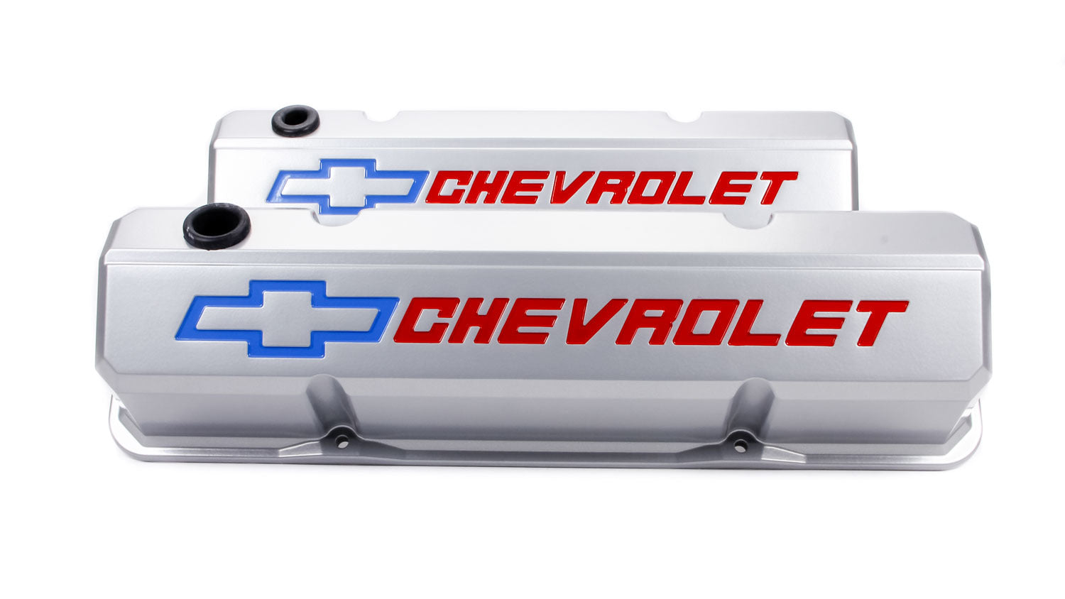 PROFORM 141-923 Slant-Edge Tall Baffled Valve Covers with Recessed Chevrolet Bowtie Logo