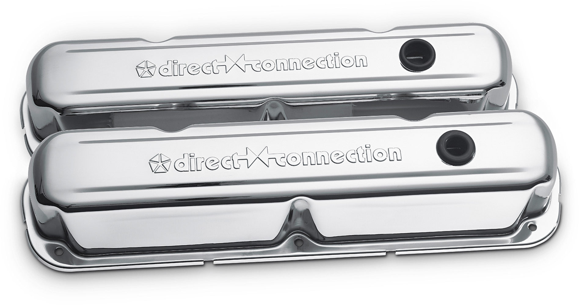 PROFORM 440-301 Classic Tall Chrome Valve Covers with Breather Holes for Small Block Mopar