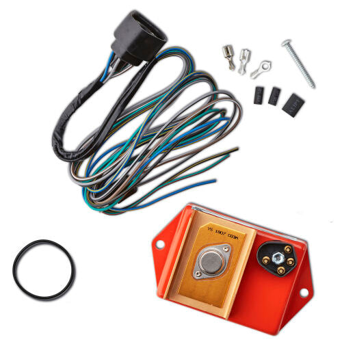 PROFORM 440-424 Mopar Ignition Box Replacement Kit with Harness, Orange Anodized Aluminum