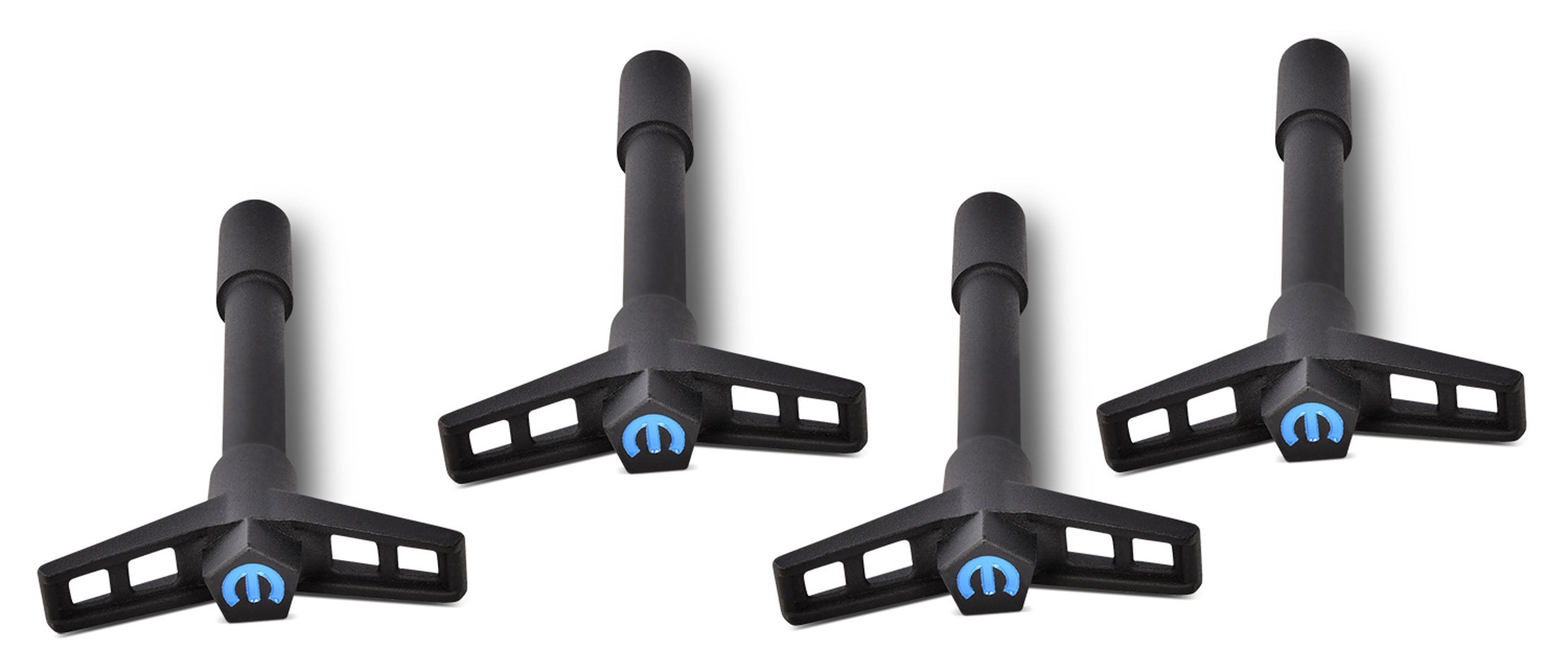 PROFORM 440-756 Mopar Valve Cover Wing Nut Fastener Set with Blue Omega Logo