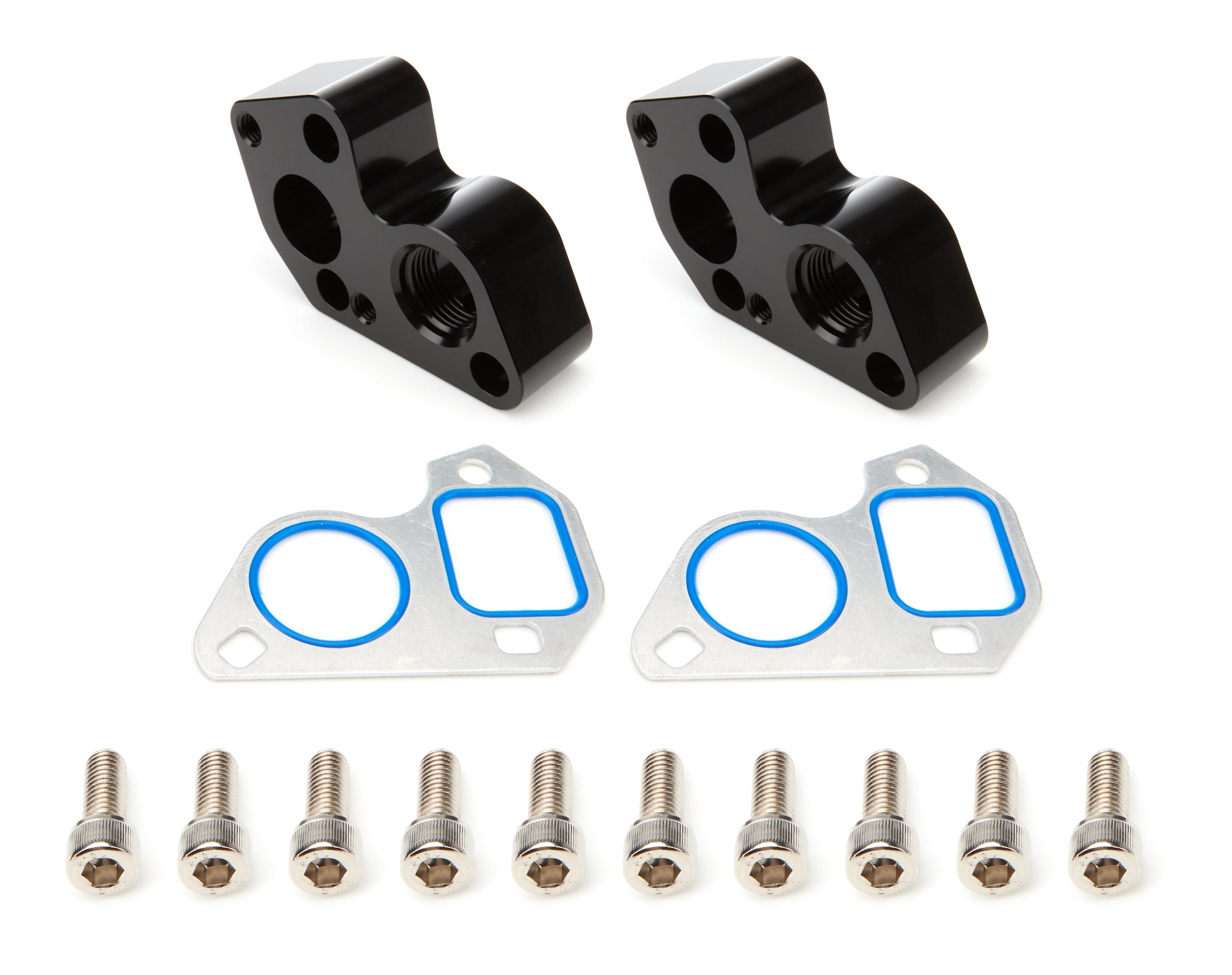 PROFORM 66243 LS Water Pump Adapter Kit, Big Block Chevy to GM LS, 12 AN Female O-Ring Ports