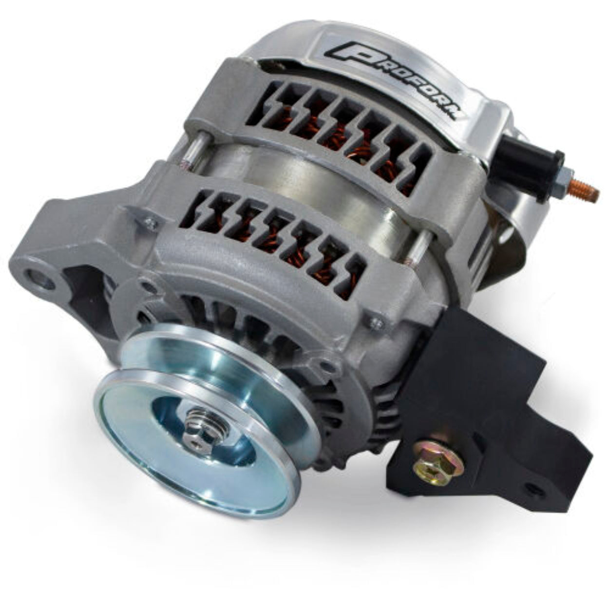 PROFORM 66437 Lightning-Bolt Mini 100 Amp 12V 1-Wire Alternator with 10SI Adapter