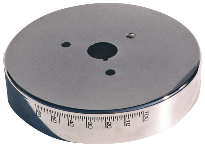 PROFORM 66517CC Chrome Harmonic Balancer Cover with Timing Marks for 6-3/4 in Balancers