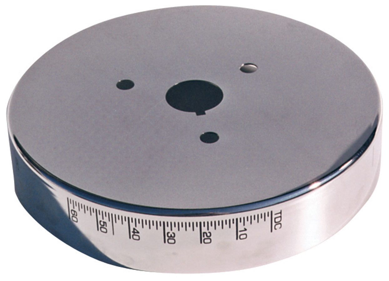 PROFORM 66518CC Chrome Harmonic Balancer Cover for 8-Inch Balancers, Small Block Chevy