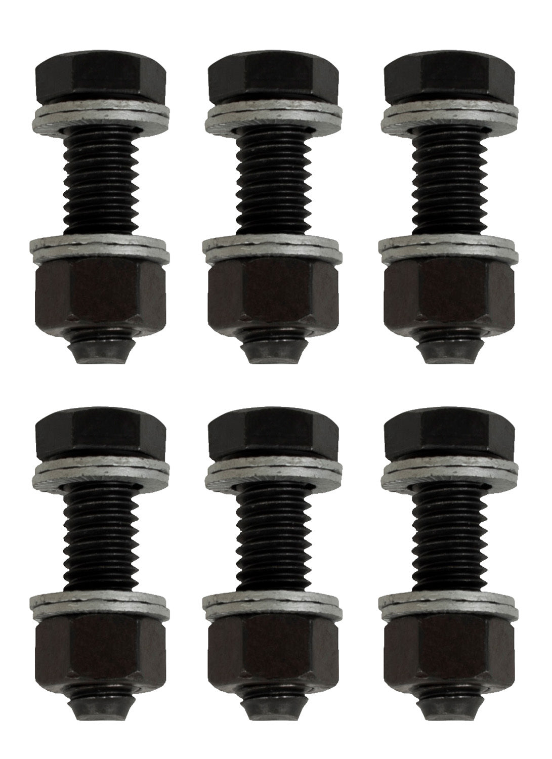 PROFORM 66757 Wedge Locking Header Bolts, 3/8-16 x 1 Inch, Hex Head, Black Oxide Steel, Set of 6