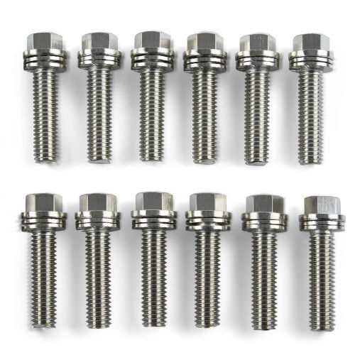 PROFORM 66824 Wedge Locking Header Bolts, 3/8-16 in Thread, 1 in Long, Set of 12