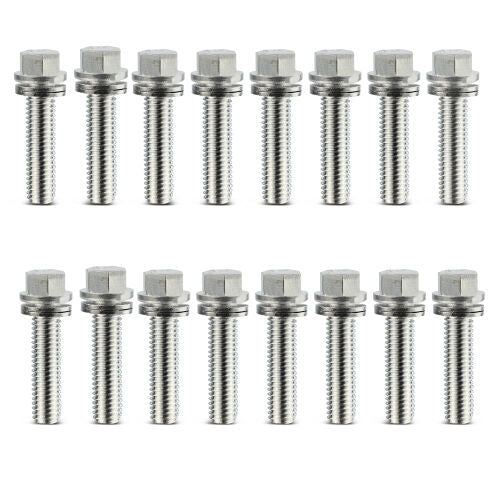 PROFORM 66825 Wedge Locking Header Bolts, 3/8-16 x 1 Inch, Hex Head, Set of 16