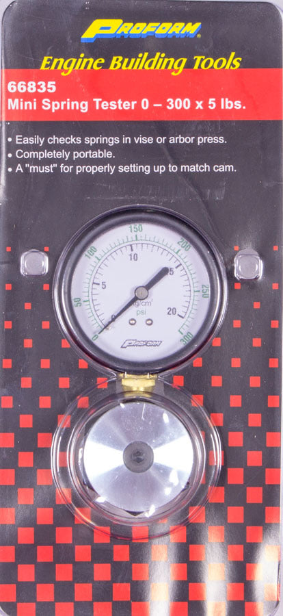 PROFORM 66835 Mini Analog Valve Spring Tester, 0-300 lb Range