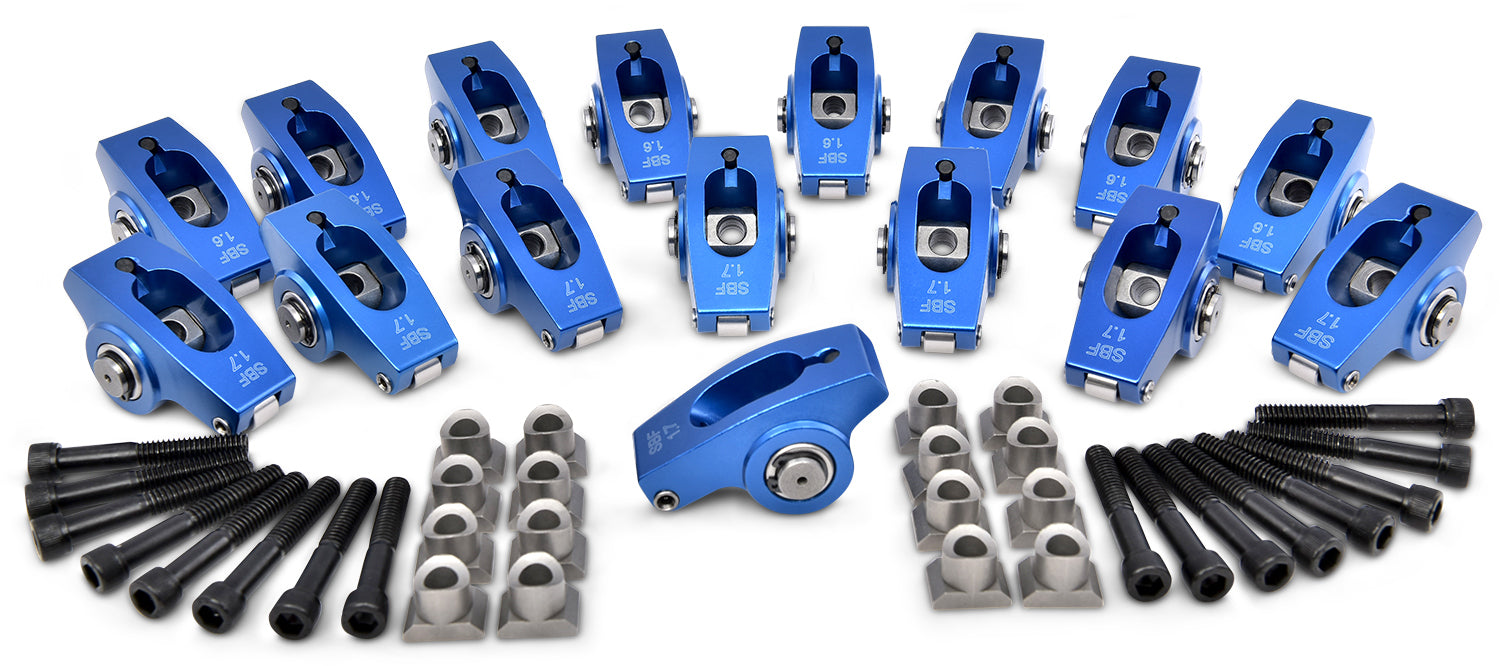 PROFORM 66876 Ford Small Block Roller Rocker Arms, 1.6/1.7 Ratio, Pedestal Mount