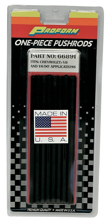 PROFORM 66892C Chromoly Pushrods for Small Block Chevy, 7.900 in Long, 5/16 in Diameter, Set of 16