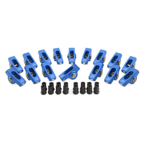 PROFORM 66911C Small Block Ford Aluminum Roller Rocker Arms, 1.60 Ratio, 3/8-Inch Stud Mount, Set of 16