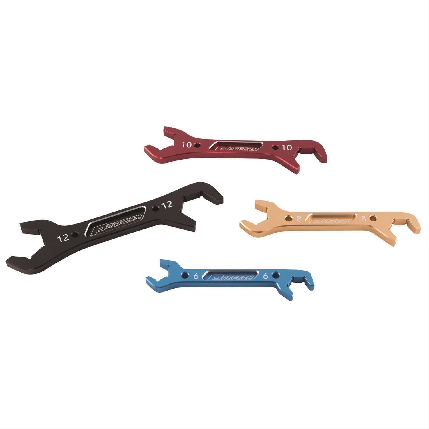 PROFORM 66988 Aluminum Double-Ended AN Wrench Set, 6AN to 12AN, 4-Piece