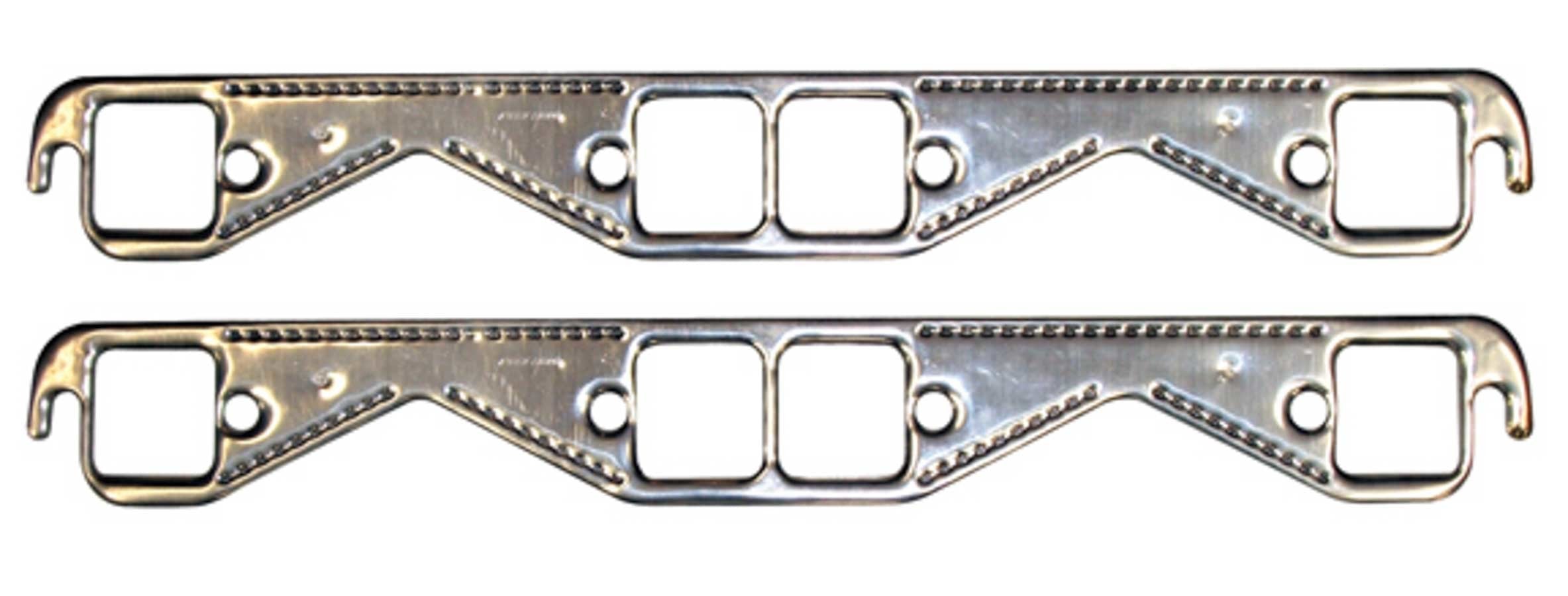 PROFORM 67921 Small Block Chevy Aluminum Exhaust Header Manifold Gaskets, 1.5-Inch Square Port, Pair