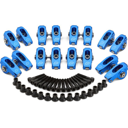 PROFORM 69467 Super-Street Roller Rocker Arms, 1.7 Ratio, Aluminum, Blue Anodized, GM LS-Series