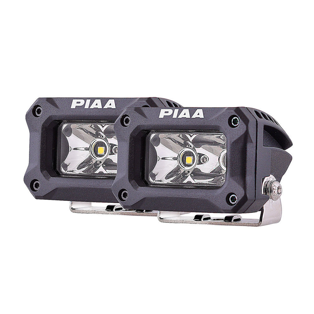PIAA 25-02303 2000 Series LED Light Assembly Pair, Flood Beam, White LEDs