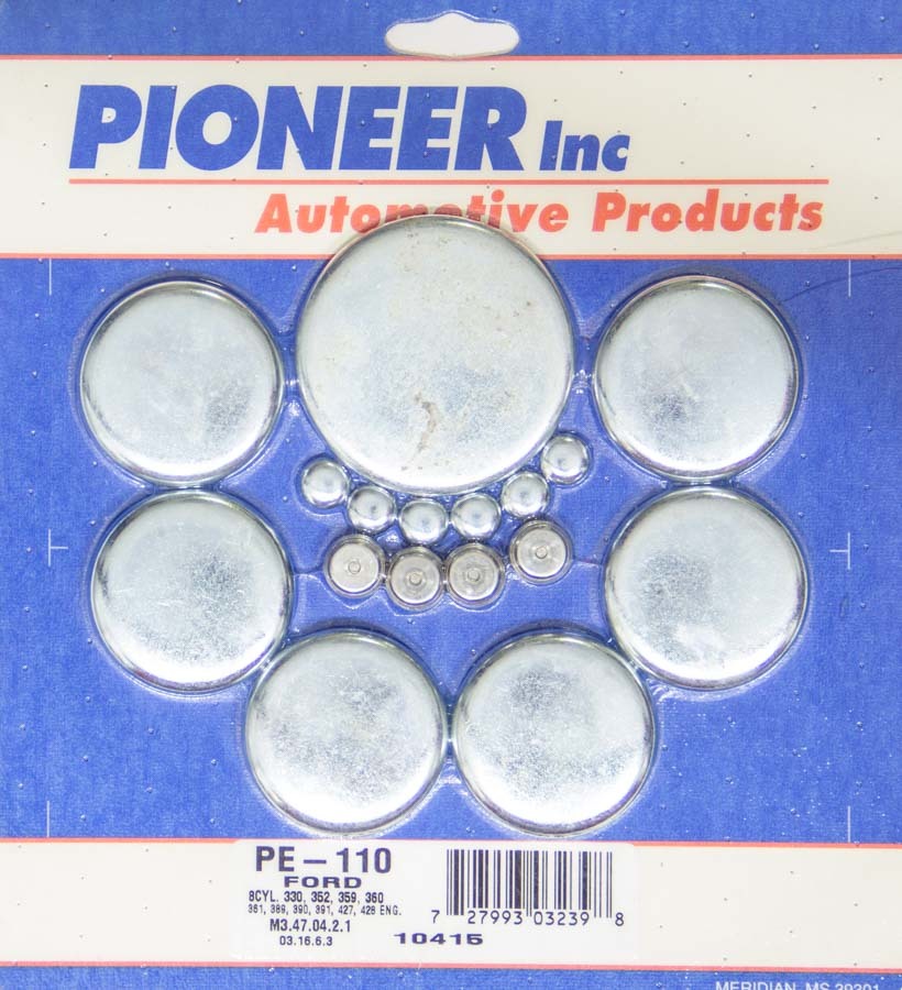 Pioneer PE-110 390 Ford FE-Series Complete Engine Freeze Plug Kit