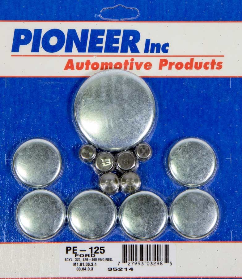 Pioneer Freeze Plug - Complete Engine - Steel - Zinc Oxide - Big Block Ford - Kit PE-125